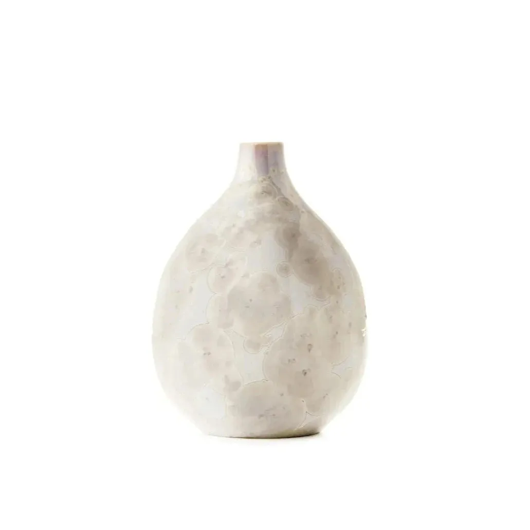 Simon Pearce Crystalline Candent Small Teardrop Vase