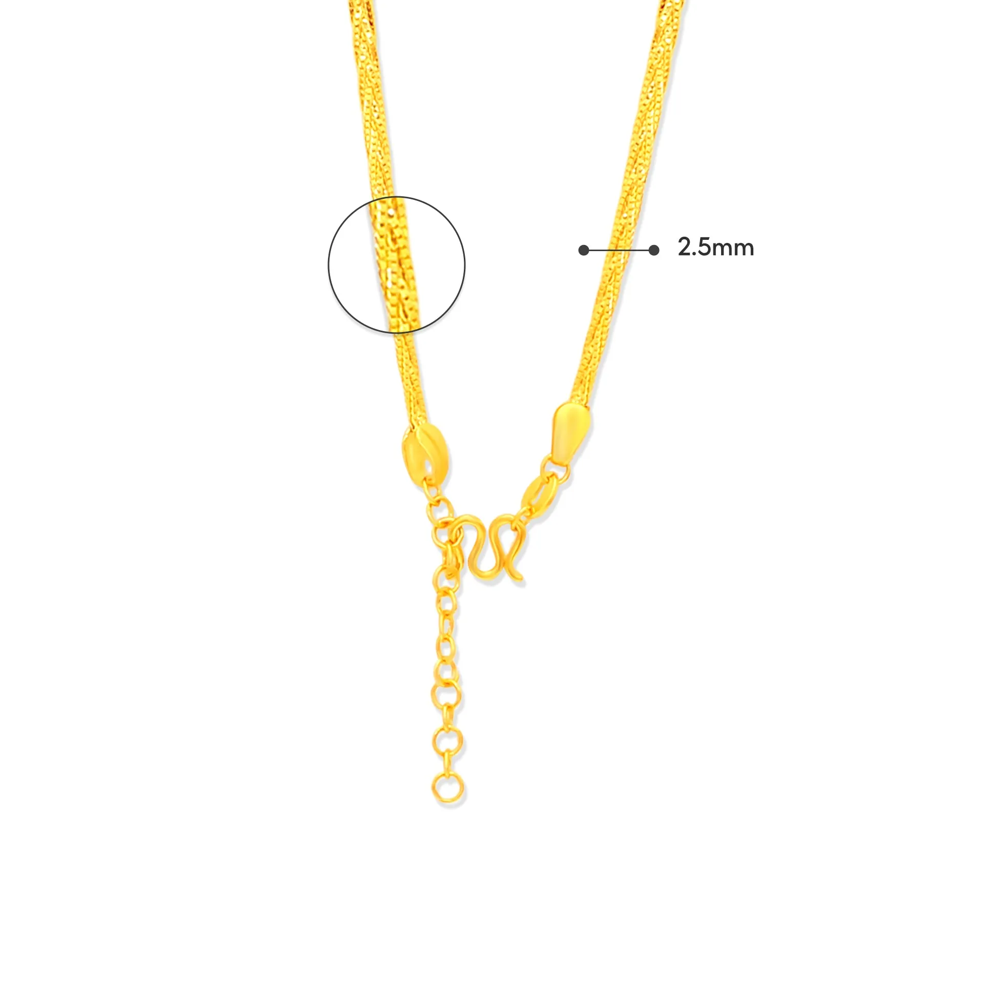 TAKA Jewellery 999 Pure Gold 5G Necklace