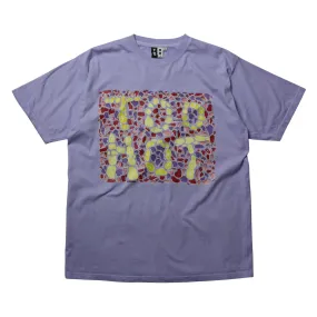 TOO HOT Pebbles Print Lilac Garment Dyed T-Shirt