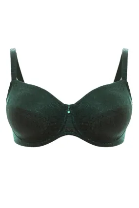 Ulla Dessous Alice Underwire Full Cup Bra (Cups K to L), Moss Green (3826)