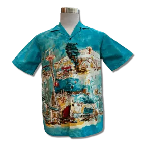 World's Fair Hawaiian Button Down Shirt